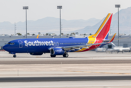 Southwest Airlines Boeing 737-800 N8501V at McCarran International Airport (KLAS/LAS) Southwest Airlines Boeing 737-800 N8501V at McCarran International Airport (KLAS/LAS)