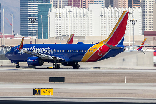 Southwest Airlines Boeing 737-800 N8645A at McCarran International Airport (KLAS/LAS)