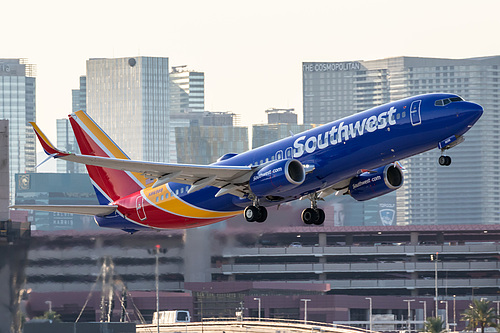 Southwest Airlines Boeing 737-800 N8698B at McCarran International Airport (KLAS/LAS) Southwest Airlines Boeing 737-800 N8698B at McCarran International Airport (KLAS/LAS)