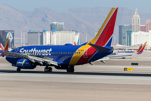 Southwest Airlines Boeing 737-700 N908WN at McCarran International Airport (KLAS/LAS) Southwest Airlines Boeing 737-700 N908WN at McCarran International Airport (KLAS/LAS)