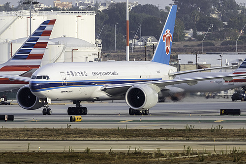 China Southern Airlines Boeing 777F B-2027 at Los Angeles International Airport (KLAX/LAX) China Southern Airlines Boeing 777F B-2027 at Los Angeles International Airport (KLAX/LAX)