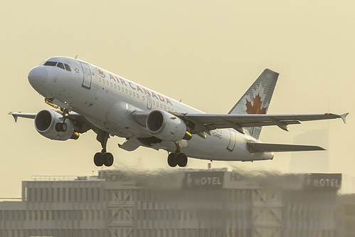 Air Canada Airbus A319-100 C-GARG at Los Angeles International Airport (KLAX/LAX)