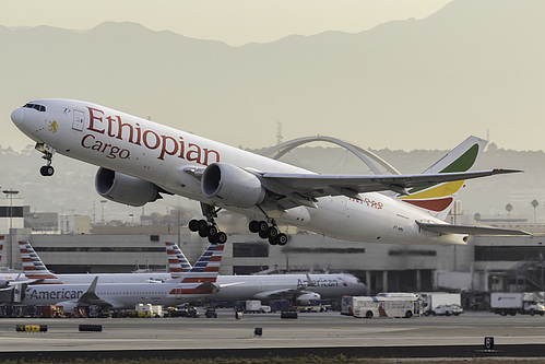 Ethiopian Airlines Boeing 777F ET-APU at Los Angeles International Airport (KLAX/LAX)