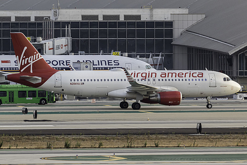 Virgin America Airbus A320-200 N284VA at Los Angeles International Airport (KLAX/LAX) Virgin America Airbus A320-200 N284VA at Los Angeles International Airport (KLAX/LAX)