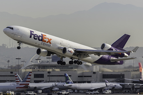 FedEx McDonnell Douglas MD-11F N528FE at Los Angeles International Airport (KLAX/LAX) FedEx McDonnell Douglas MD-11F N528FE at Los Angeles International Airport (KLAX/LAX)