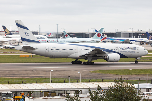 El Al Boeing 777-200ER 4X-ECC at London Heathrow Airport (EGLL/LHR)
