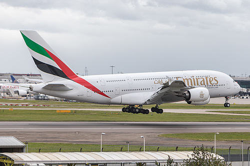 Emirates Airbus A380-800 A6-EOT at London Heathrow Airport (EGLL/LHR)