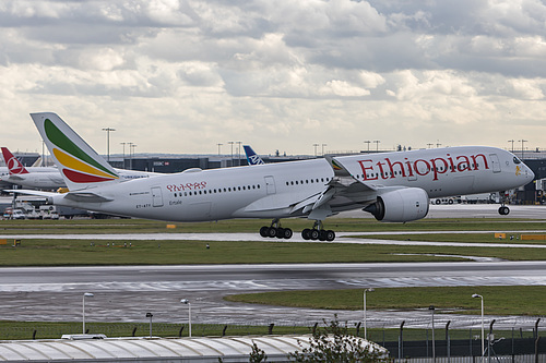 Ethiopian Airlines Airbus A350-900 ET-ATY at London Heathrow Airport (EGLL/LHR) Ethiopian Airlines Airbus A350-900 ET-ATY at London Heathrow Airport (EGLL/LHR)