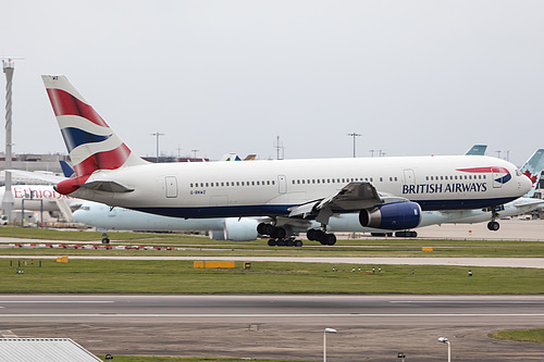 British Airways Boeing 767-300ER G-BNWZ at London Heathrow Airport (EGLL/LHR) British Airways Boeing 767-300ER G-BNWZ at London Heathrow Airport (EGLL/LHR)