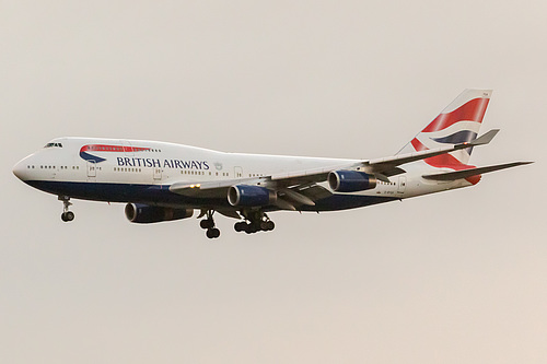 British Airways Boeing 747-400 G-BYGA at London Heathrow Airport (EGLL/LHR) British Airways Boeing 747-400 G-BYGA at London Heathrow Airport (EGLL/LHR)