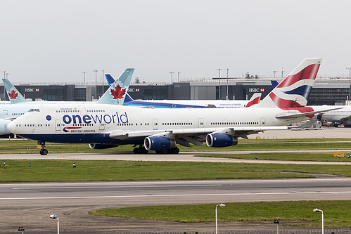 British Airways Boeing 747-400 G-CIVK at London Heathrow Airport (EGLL/LHR) British Airways Boeing 747-400 G-CIVK at London Heathrow Airport (EGLL/LHR)