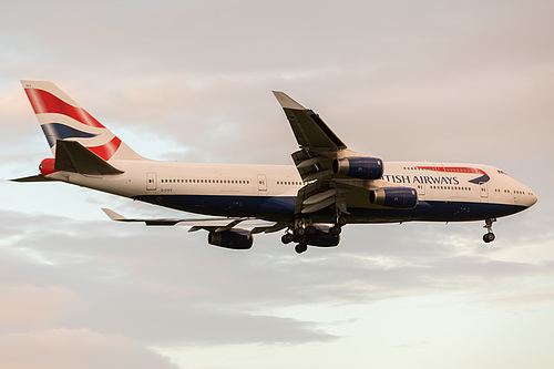 British Airways Boeing 747-400 G-CIVY at London Heathrow Airport (EGLL/LHR) British Airways Boeing 747-400 G-CIVY at London Heathrow Airport (EGLL/LHR)