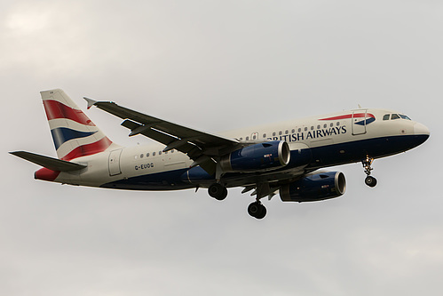 British Airways Airbus A319-100 G-EUOG at London Heathrow Airport (EGLL/LHR) British Airways Airbus A319-100 G-EUOG at London Heathrow Airport (EGLL/LHR)