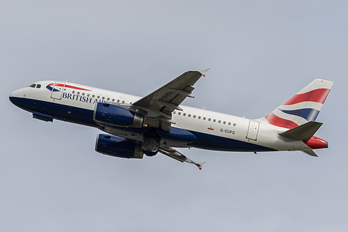 British Airways Airbus A319-100 G-EUPG at London Heathrow Airport (EGLL/LHR) British Airways Airbus A319-100 G-EUPG at London Heathrow Airport (EGLL/LHR)