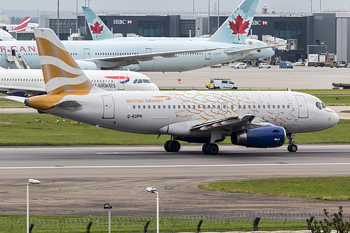 British Airways Airbus A319-100 G-EUPH at London Heathrow Airport (EGLL/LHR) British Airways Airbus A319-100 G-EUPH at London Heathrow Airport (EGLL/LHR)