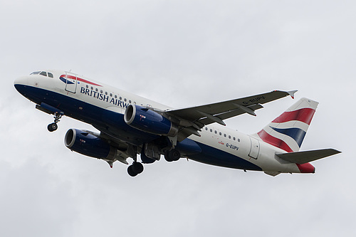 British Airways Airbus A319-100 G-EUPV at London Heathrow Airport (EGLL/LHR) British Airways Airbus A319-100 G-EUPV at London Heathrow Airport (EGLL/LHR)