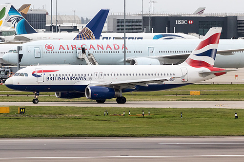 British Airways Airbus A320-200 G-EUUY at London Heathrow Airport (EGLL/LHR) British Airways Airbus A320-200 G-EUUY at London Heathrow Airport (EGLL/LHR)