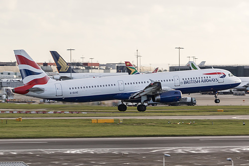 British Airways Airbus A321-200 G-EUXC at London Heathrow Airport (EGLL/LHR) British Airways Airbus A321-200 G-EUXC at London Heathrow Airport (EGLL/LHR)
