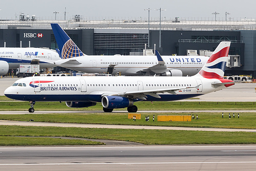 British Airways Airbus A321-200 G-EUXK at London Heathrow Airport (EGLL/LHR) British Airways Airbus A321-200 G-EUXK at London Heathrow Airport (EGLL/LHR)