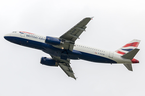 British Airways Airbus A320-200 G-EUYB at London Heathrow Airport (EGLL/LHR) British Airways Airbus A320-200 G-EUYB at London Heathrow Airport (EGLL/LHR)