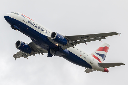 British Airways Airbus A320-200 G-EUYL at London Heathrow Airport (EGLL/LHR)