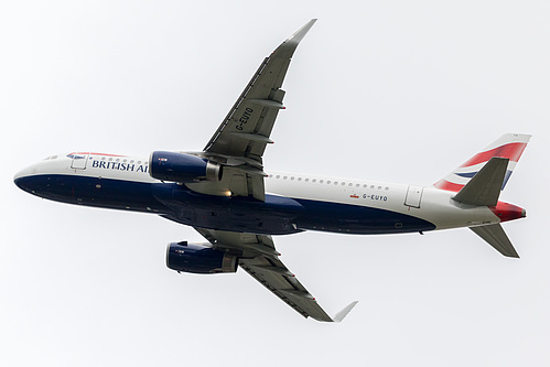 British Airways Airbus A320-200 G-EUYO at London Heathrow Airport (EGLL/LHR) British Airways Airbus A320-200 G-EUYO at London Heathrow Airport (EGLL/LHR)
