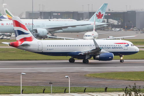 British Airways Airbus A320-200 G-EUYT at London Heathrow Airport (EGLL/LHR) British Airways Airbus A320-200 G-EUYT at London Heathrow Airport (EGLL/LHR)