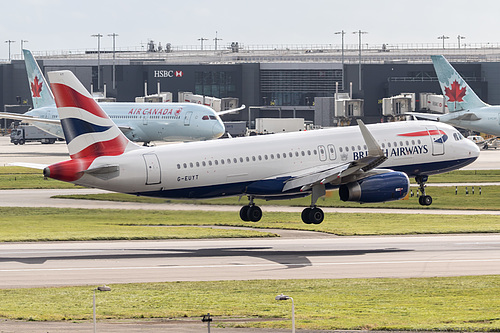 British Airways Airbus A320-200 G-EUYT at London Heathrow Airport (EGLL/LHR)