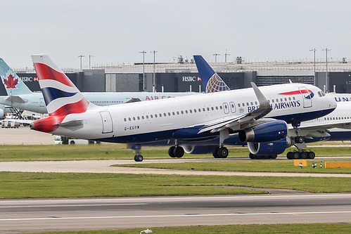 British Airways Airbus A320-200 G-EUYW at London Heathrow Airport (EGLL/LHR) British Airways Airbus A320-200 G-EUYW at London Heathrow Airport (EGLL/LHR)