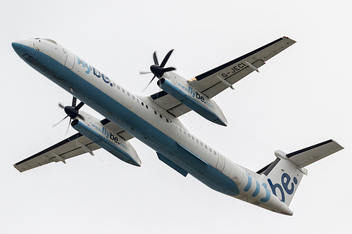 Flybe DHC Dash-8-400 G-JECI at London Heathrow Airport (EGLL/LHR)