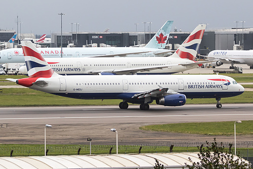 British Airways Airbus A321-200 G-MEDJ at London Heathrow Airport (EGLL/LHR) British Airways Airbus A321-200 G-MEDJ at London Heathrow Airport (EGLL/LHR)