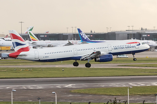 British Airways Airbus A321-200 G-MEDU at London Heathrow Airport (EGLL/LHR) British Airways Airbus A321-200 G-MEDU at London Heathrow Airport (EGLL/LHR)