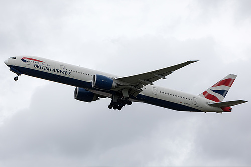British Airways Boeing 777-300ER G-STBA at London Heathrow Airport (EGLL/LHR) British Airways Boeing 777-300ER G-STBA at London Heathrow Airport (EGLL/LHR)