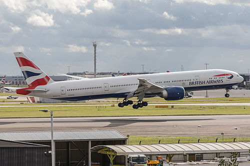 British Airways Boeing 777-300ER G-STBJ at London Heathrow Airport (EGLL/LHR)