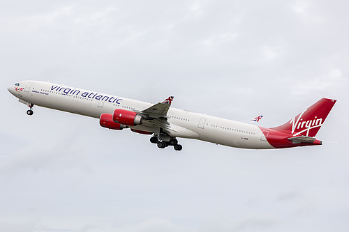 Virgin Atlantic Airbus A340-600 G-VWEB at London Heathrow Airport (EGLL/LHR) Virgin Atlantic Airbus A340-600 G-VWEB at London Heathrow Airport (EGLL/LHR)
