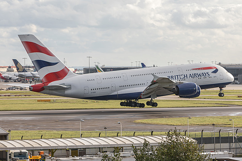 British Airways Airbus A380-800 G-XLEE at London Heathrow Airport (EGLL/LHR)