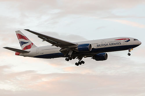 British Airways Boeing 777-200ER G-YMMF at London Heathrow Airport (EGLL/LHR) British Airways Boeing 777-200ER G-YMMF at London Heathrow Airport (EGLL/LHR)