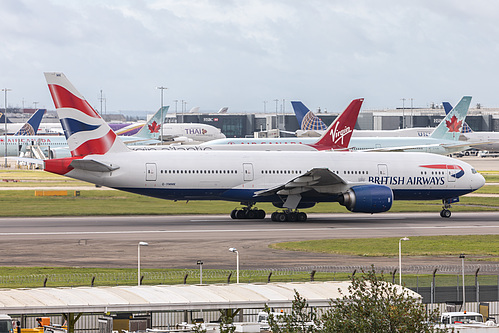 British Airways Boeing 777-200ER G-YMMK at London Heathrow Airport (EGLL/LHR)