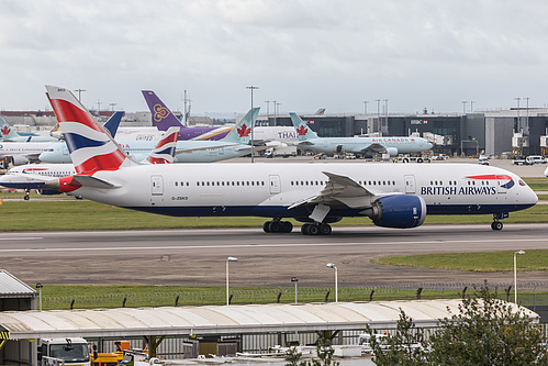 British Airways Boeing 787-9 G-ZBKD at London Heathrow Airport (EGLL/LHR) British Airways Boeing 787-9 G-ZBKD at London Heathrow Airport (EGLL/LHR)
