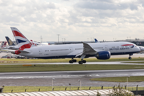 British Airways Boeing 787-9 G-ZBKG at London Heathrow Airport (EGLL/LHR) British Airways Boeing 787-9 G-ZBKG at London Heathrow Airport (EGLL/LHR)