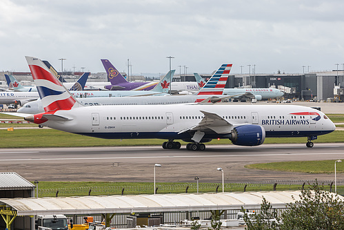 British Airways Boeing 787-9 G-ZBKH at London Heathrow Airport (EGLL/LHR) British Airways Boeing 787-9 G-ZBKH at London Heathrow Airport (EGLL/LHR)