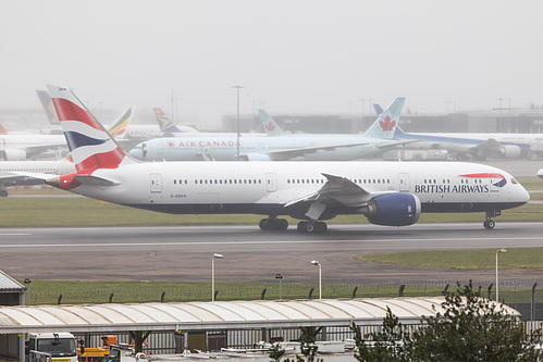 British Airways Boeing 787-9 G-ZBKN at London Heathrow Airport (EGLL/LHR) British Airways Boeing 787-9 G-ZBKN at London Heathrow Airport (EGLL/LHR)