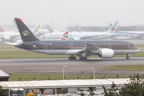 Royal Jordanian Boeing 787-8 JY-BAA at London Heathrow Airport (EGLL/LHR) Royal Jordanian Boeing 787-8 JY-BAA at London Heathrow Airport (EGLL/LHR)