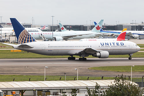 United Airlines Boeing 767-300ER N643UA at London Heathrow Airport (EGLL/LHR)