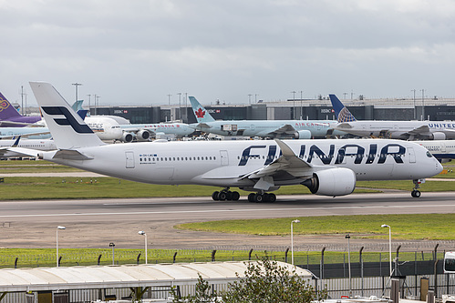 Finnair Airbus A350-900 OH-LWG at London Heathrow Airport (EGLL/LHR)