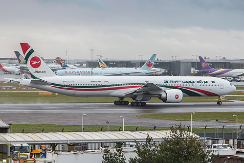 Biman Bangladesh Airlines Boeing 777-300ER S2-AHN at London Heathrow Airport (EGLL/LHR)