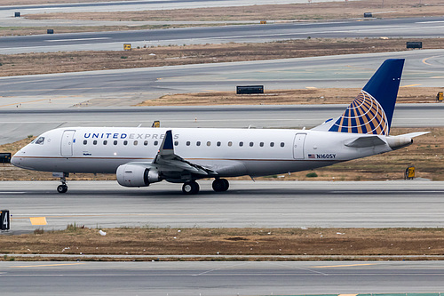 SkyWest Airlines Embraer ERJ-175 N160SY at San Francisco International Airport (KSFO/SFO)