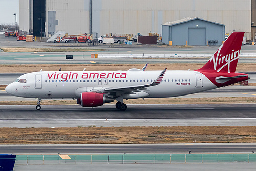 Virgin America Airbus A320-200 N285VA at San Francisco International Airport (KSFO/SFO)