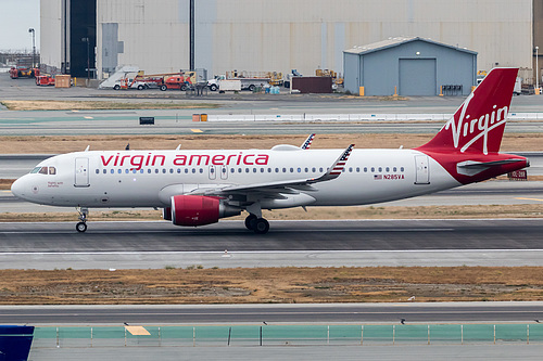 Virgin America Airbus A320-200 N285VA at San Francisco International Airport (KSFO/SFO) Virgin America Airbus A320-200 N285VA at San Francisco International Airport (KSFO/SFO)