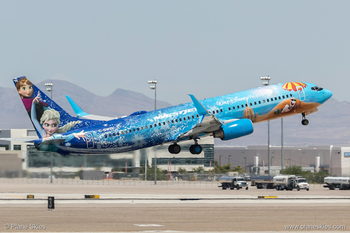 WestJet Boeing 737-800 C-GWSV at McCarran International Airport (KLAS/LAS)